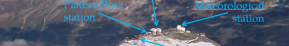 Station on a mountain glacier